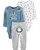 Carter s 3-Piece Penguin Little Character Set 24 Months Blue and Gray
