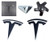 Custom Cut Graphics Tesla Model 3 Logo Decal Wrap Brushed Black
