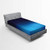 Ambesonne Navy Fitted Sheet  Ombre Style Deep Sea Ocean Underwater Themed Digital Colored Graphic Design Art Print  Soft Decorative Fabric Bedding All-Round Elastic Pocket  Twin Size  Dark Blue
