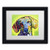 Trademark Fine Art Dachshund by Dean Russo, White Matte, Black Frame 11x14-Inch