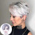 BECUS Highlight Ombre Roots Dark Brown Mixed Grey Little Light Pink Short Pixie Cut Wig with Bangs Heat Resistant Synthetic Realistic Layered Fluffy Straight Wigs for Women with Wig Cap BECUS Highlight Ombre Roots Dark Brown Mixed Grey Little Light Pink Short Pixie Cut Wig with Bangs Heat Resistant Synthetic Realistic Layered Fluffy Straight Wigs for Women with Wig Cap