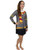 Harry Potter Hogwarts Gryffindor Women s Long Sleeve Nightgown Pajamas X-Large  Black-Grey