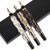 Fountain Pen  Luxury Eastern Dragon  Iridium 0-5mm Fine Nib  Refillable Black Ink with Ink Refill Converter  Fountain Pen with Gift Box for Smooth Writing Silver Bronze