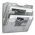 PAG Hanging Wall File Holder Mail Organizer Wall Mount Document Letter Rack  3-Tier  Silver