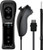 Built in Motion Plus Remote and Nunchuck Controller With Silicone Case Game for Nintendo Wii-Wii U Video Game Console Black