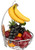 RosyLine Fruit Basket Banana holder  Elegant Fruit Bowl with Banana Tree Hanger  Chrome Finish