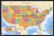 Trends International Map - USA Time Zones Wall Poster  22-375  x 34   Premium Unframed Version