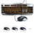 Beelink Gaming Keyboard And Mouse Yellow LED Backlit Keyboard And Mouse USB Wired Mechanical Feeling Keyboard and Mouse