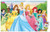 Disney Princess - Castle Lawn Group Wall Poster with Push Pins