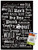 Music - Text Wall Poster with Push Pins
