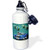 3dRose  Blown Mustang vintage race car with stars for the classic car lover  Sports Water Bottle  21 oz  White