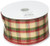 Burton and Burton  40 Christmas Plaid Wired Ribbon  Multicolor