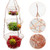 Teblacker 3-Tier Wire Fruit Hanging Basket  Heavy Duty Kitchen Vegetable Storage Basket with Metal Ceiling Hooks Saves Space for Kitchen Organizer