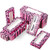 60 Pieces Empty Eyelash Case Soft Paper Lash Box Eyelash Packaging Box Eyelashes Container for False Eyelash Care Cosmetic Tools Pink Leopard
