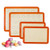 Silicone Baking Mat Set of 42 Half and 2 Quarter Sheet Non Stick Reusable Silicone Pastry Baking Mat for Rolling Dough Kitchen Kneading Mat for Making Cookies  Macaron  Bread  Reusable Oven Liner