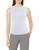 Calvin Klein Women s Pleat Neck Sleeveless Cami  White  10