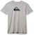 Quiksilver Men s Comp Logo Short Sleeve Tee Shirt  Heather Grey  M