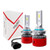MODESLAB 9005-HB3 High Beam LED Headlight bulbs Combo Package CSP Chips 12000LM 6000K Ice White Brightness Upgraded Conversion Kits with Mini Fans9005