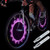 DAWAY A08 Bicycle Wheel Lights - LED Bike Tire Valve Stem Light  2 Pack  Waterproof Cool Bright Mountain Road Bycicle Accessories  Auto Open and Close  Fun Cycling Gifts  Pink Graphics