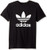 adidas Originals Tops Big Boys  Kids Trefoil Tee  Black-White  Small adidas Originals Tops Big Boys  Kids Trefoil Tee  Black-White  Small