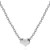 S-Leaf Heart Necklace Sterling Silver Heart Necklace Dainty Necklace silver  7