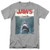 Jaws Shark Original Movie Poster Athletic Heather T Shirt   Stickers Large