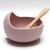 Baby Spoons and Bowls  Suction Bowls for Toddlers - Spill Proof Bowls for Toddlers  First Stage Baby Self Feeding SetPale Mauve