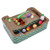 MECOOL Cat Wide Scratch Lounge Scratching Cardboard Corrugated Bed Wavy Cat Scratcher Pads with Cat Toys