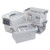 Lesbin Plastic Small Storage Box  6 L Storage Bins with Lid  6-Pack