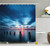 Ambesonne Ocean Shower Curtain by, Calm Seascape At Sunset in Vietnam Motion Effected Clouds Twilight Scenery, Fabric Bathroom Decor Set with Hooks, 75 Inches Long, Dark Blue Blue Coral