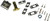 Baldwin PTRSD492 Reserve Patio Rustic Square Deadbolt, White Bronze Finish