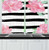 Ambesonne Floral Kitchen Curtains, Watercolor Peony Flowers with Black Brush Strokes Romantic Spring Print, Window Drapes 2 Panels Set for Kitchen Cafe, 55W X 39L Inches, Light Pink Black White