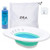 EVLA Sitz Bath for Toilet Seat Kit! Discrete Care Sitz Bath for Hemorrhoids  Fissure Treatment  Postpartum Essentials and Yoni Steam Seat- Collapsible Bowl  Sitz Bath Salts Soak  and Hideaway Extras