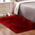 Faux Sheepskin Area Rug Chair Cover Seat Pad Plain Shaggy Area Rugs for Bedroom Sofa Floor 2x3ft Wine Red