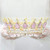 Harosy Baroque Wedding Tiaras and Crowns Crystal Rhinestone Queen Crowns for Bride Princess Tiaras Halloween Costume Prom Hair Accessories for Women and Girls Pink Gold