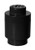 LEGO Black Storage Box Brick 1 Round