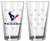 Houston Texans Satin Etch Pint Glass Set