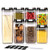Food Storage Containers with Lids Airtight  7 Pcs Cereal Containers Storage Set  BPA Free Clear Plastic Dry Food Canisters for Kitchen Pantry Organization and Storage  Dishwasher Safe