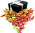 GoLightly Assorted Sugar Free Fruit Chews  2 lb Bag in a BlackTie Box