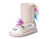 MUK LUKS Girl s Luna Unicorn Boots Fashion  Natural  10 M US Little Kid