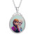 Disney Frozen Sisters Elsa and Anna Silver Plated Pendant Necklace  18 Disney Frozen Sisters Elsa and Anna Silver Plated Pendant Necklace  18