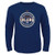 NHL Edmonton Oilers Boys Attacking Zone Performance Long Sleeve Tee  Large-14-16  Leafs Blue