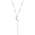 S925 Sterling Silver Crescent Moon and Star Celestial Jewelry CZ Y Necklace Rolo Chain 18 inches to 20 inches