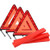 Mottdam Triple Warning 3PCS Reflective Triangle Warning Sign Car Hazard Road Emergency Breakdown Board Triangle Reflector Safety Triangle Kit Red