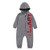 Levi s Baby Long Sleeve Hooded Coverall  Grey Heather  3M