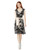 Volcom Junior s Women s Do Tell Button Front Midi Dress  Black Combo  Small