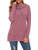 WEACZZY Womens Tops  Ladies Long Sleeve Pullover Lightweight Cotton Sweatshirt Tunic Top Purple M