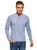 oodji Ultra Men s Button Neck Knit Pullover  Blue  US 40 - EU 50 - M