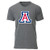 Ouray Sportswear Men s NCAA Tri Blend S-S Tee Arizona Wildcats  Premium Heather Logo  Small