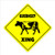Guernsey Xing Crossing Sign Zone Xing   Indoor-Outdoor   20  Tall